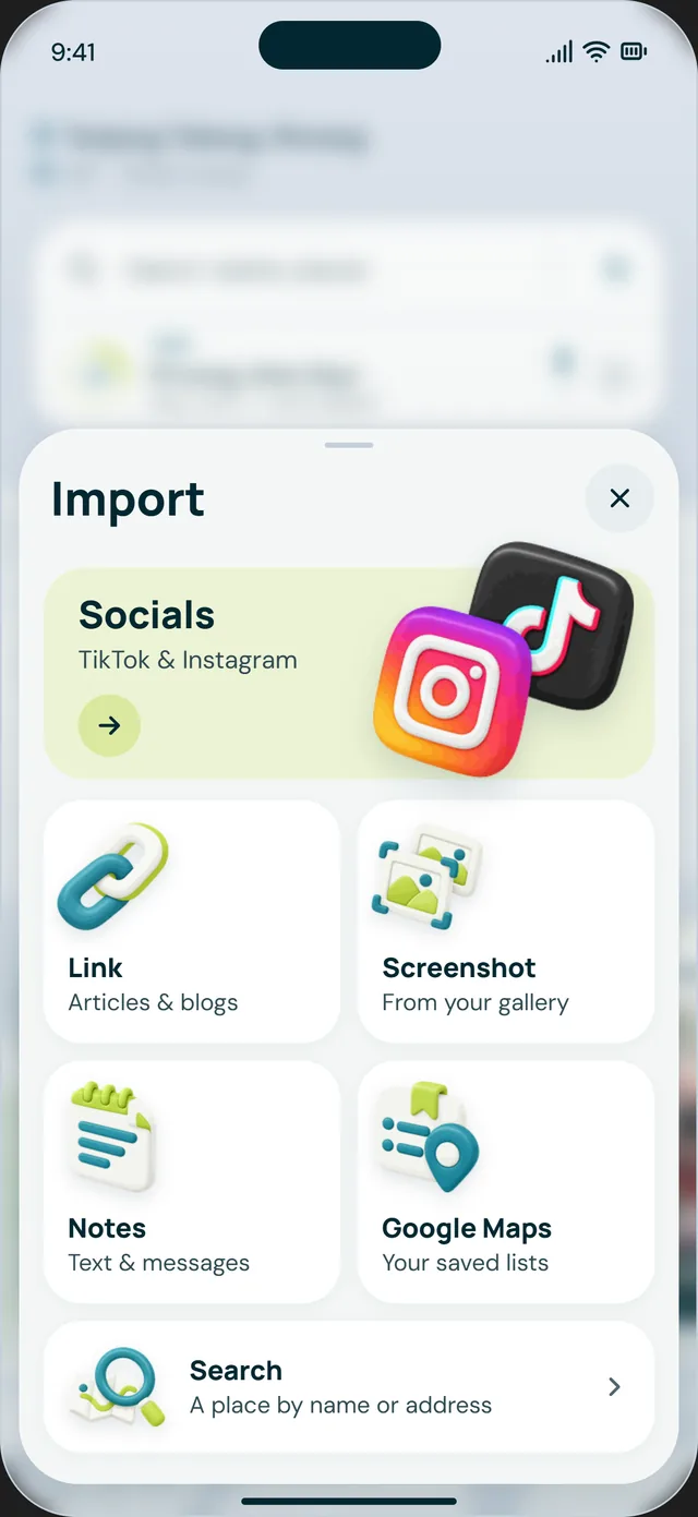 GoCo's Import sheet